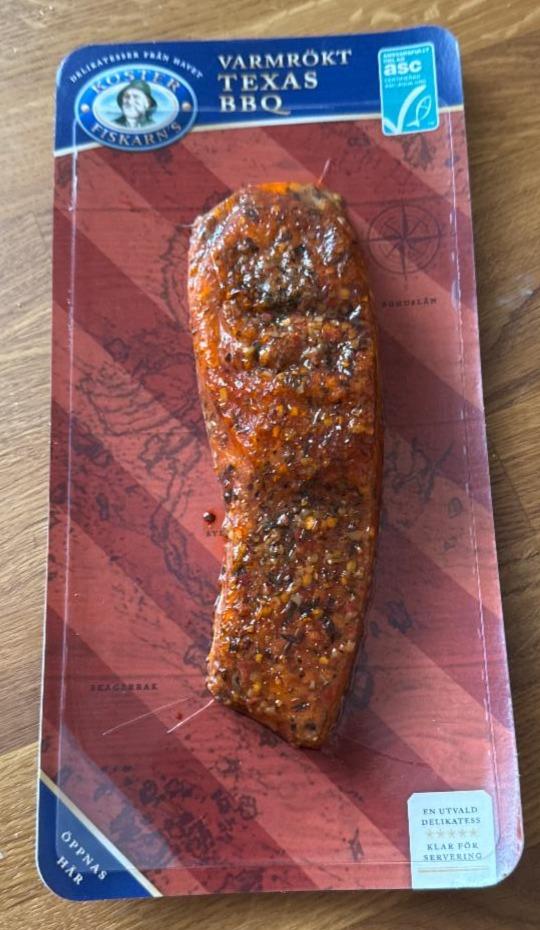 Fotografie - Varmrökt regnbågslax bbq Koster Fiskar'n