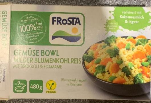 Fotografie - Gemüse Bowl milder BlumenkohlReis mit Brokkoli & Edamame FRoSTA