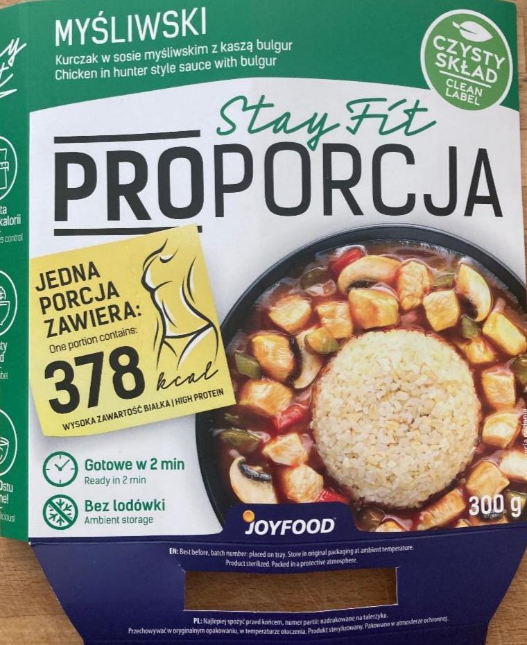 Fotografie - Stay fit Kurczak w sosie myśliwskim z kaszą bulgur i warzywami ProPorcja