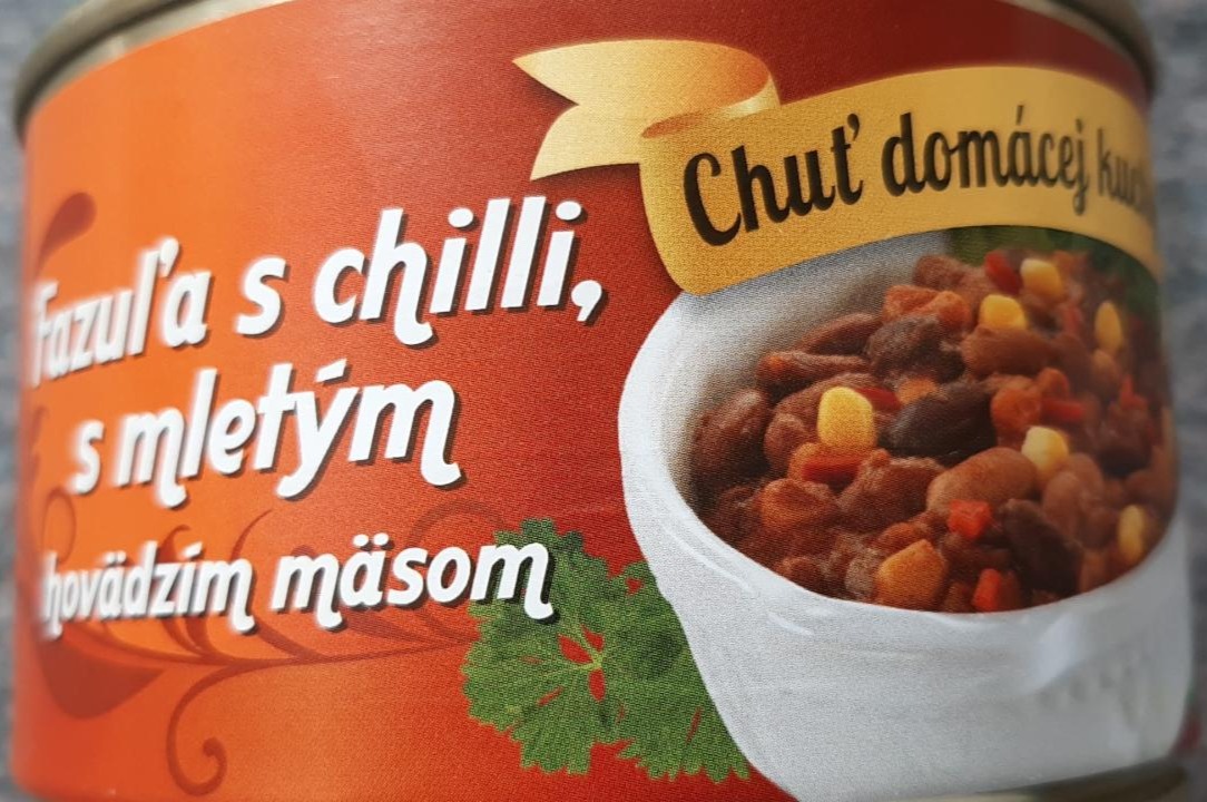 Fotografie - Fazuľa s chilli, s mletým hovädzím mäsom