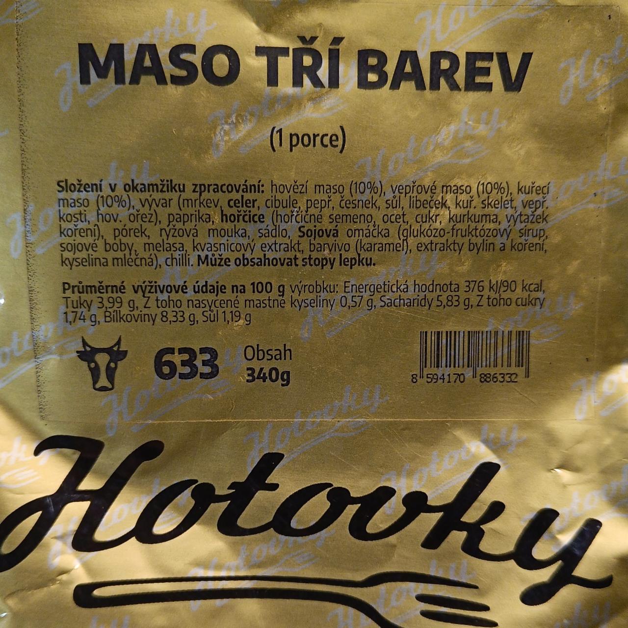 Fotografie - Maso tří barev Hotovky.cz