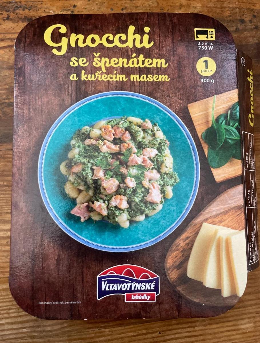 Fotografie - Gnocchi se špenátem a kuřecím masem Vltavotýnské lahůdky