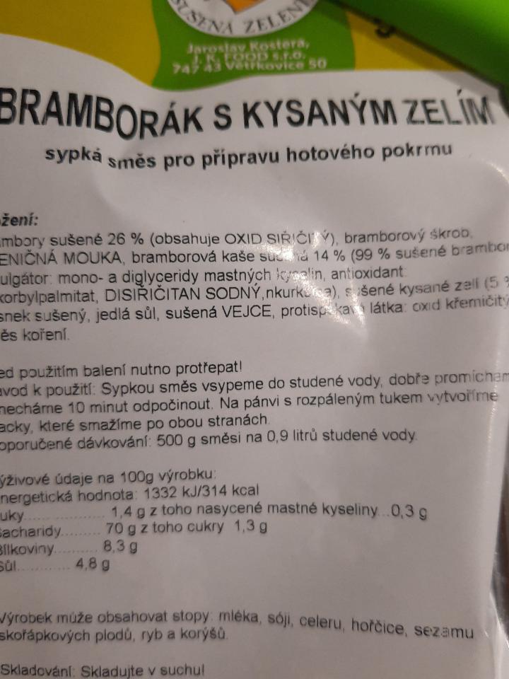 Fotografie - Bramborák s kysaným zelím J.K.FOOD