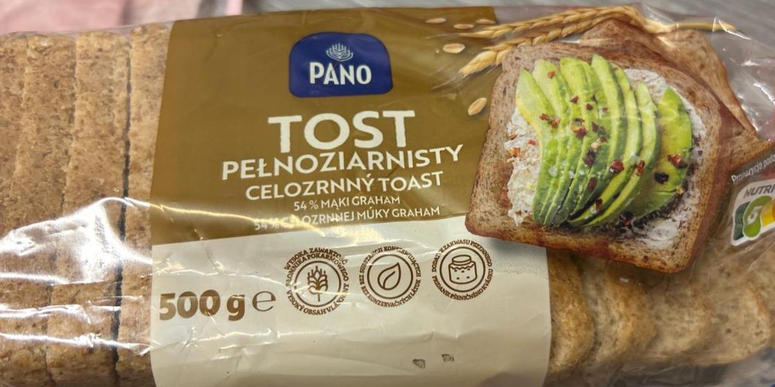 Fotografie - Tost pełnoziarnisty 54% mąki graham Pano