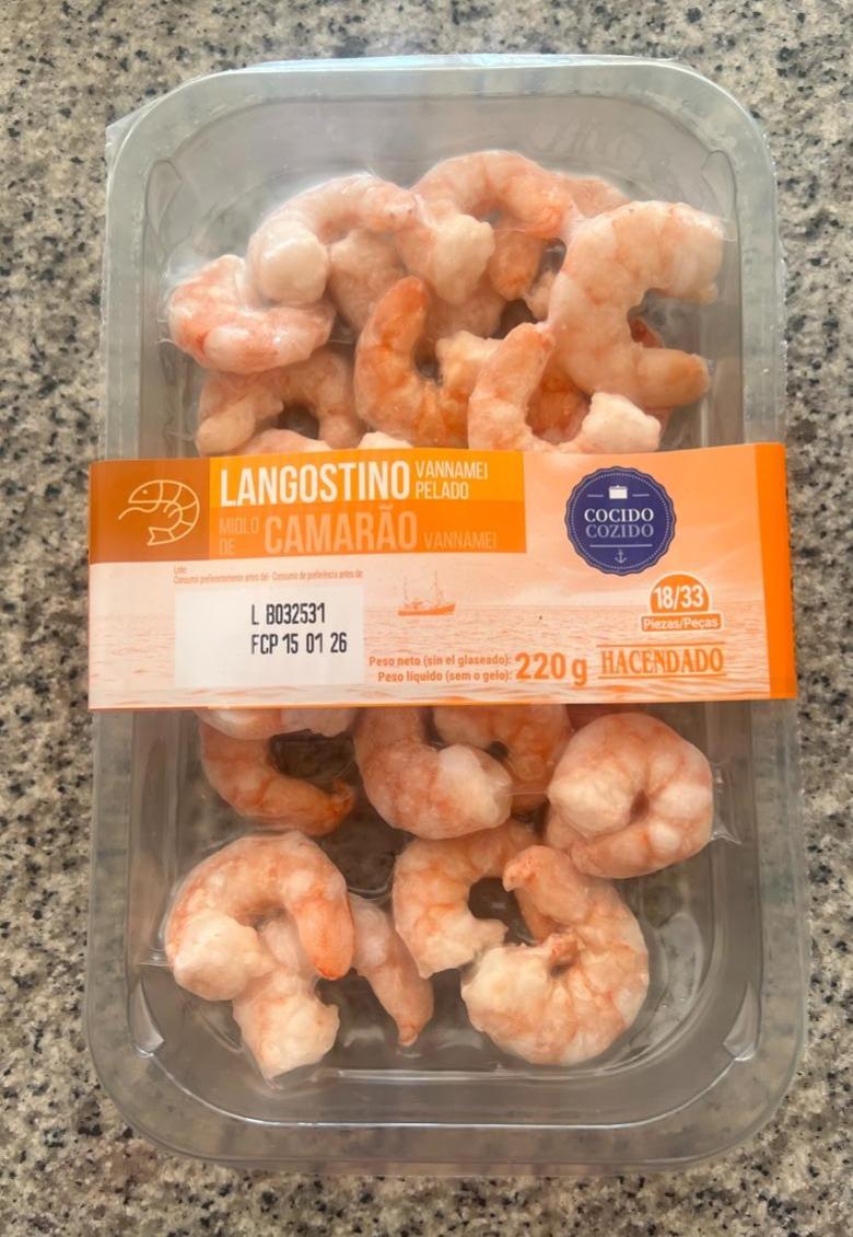 Fotografie - Langostino vannamei pelado Hacendado
