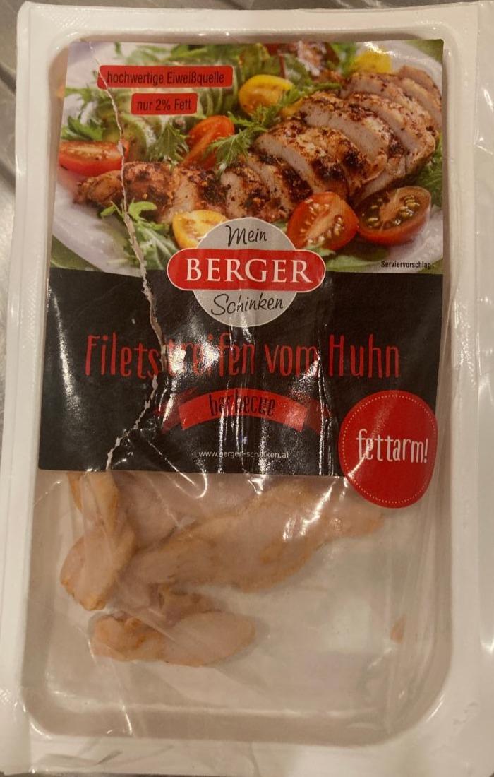 Fotografie - Barbecue Filetstreifen vom Huhn Mein Berger Schinken
