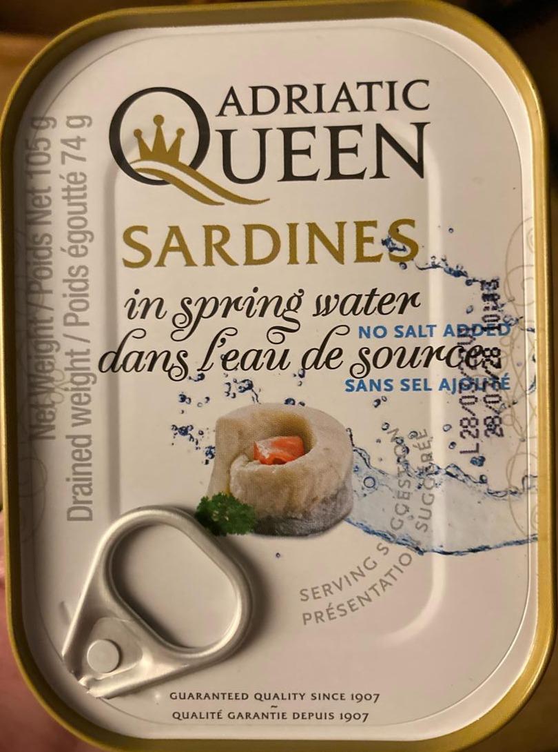 Fotografie - Sardines in spring water Adriatic Queen