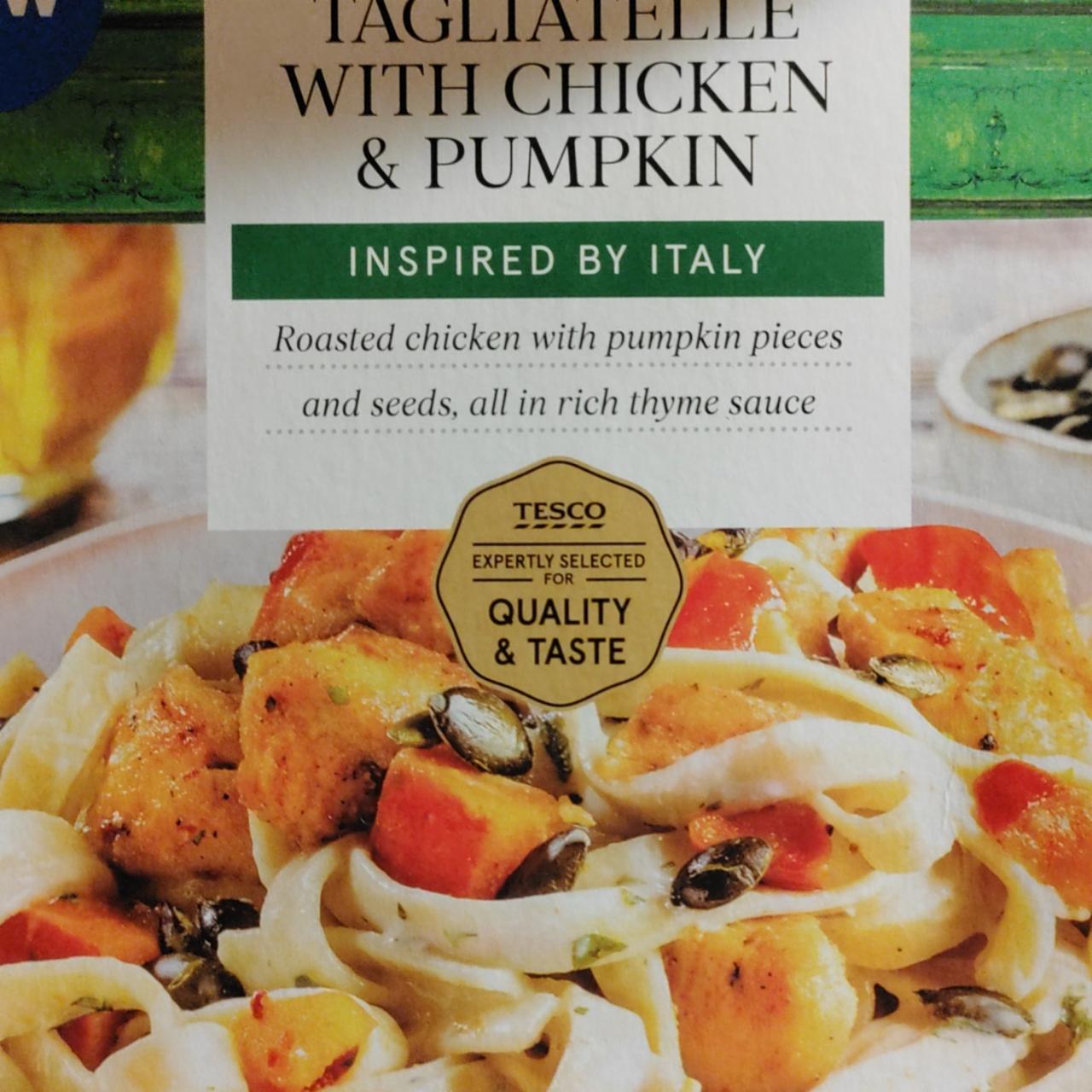 Fotografie - Tagliatelle with chicken & pumpkin Tesco