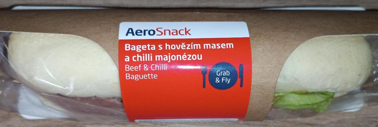 Fotografie - Bageta s hovězím masem a chilli majonézou AeroSnack