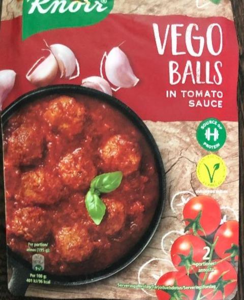 Fotografie - vegetariánské kuličky v rajčatové omáčce Knorr