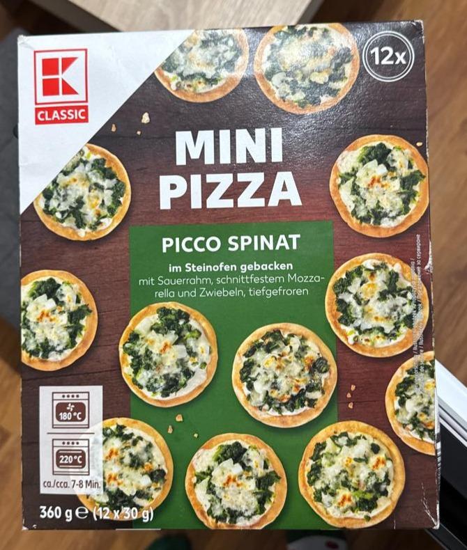 Fotografie - Mini pizza picco spinat K-Classic