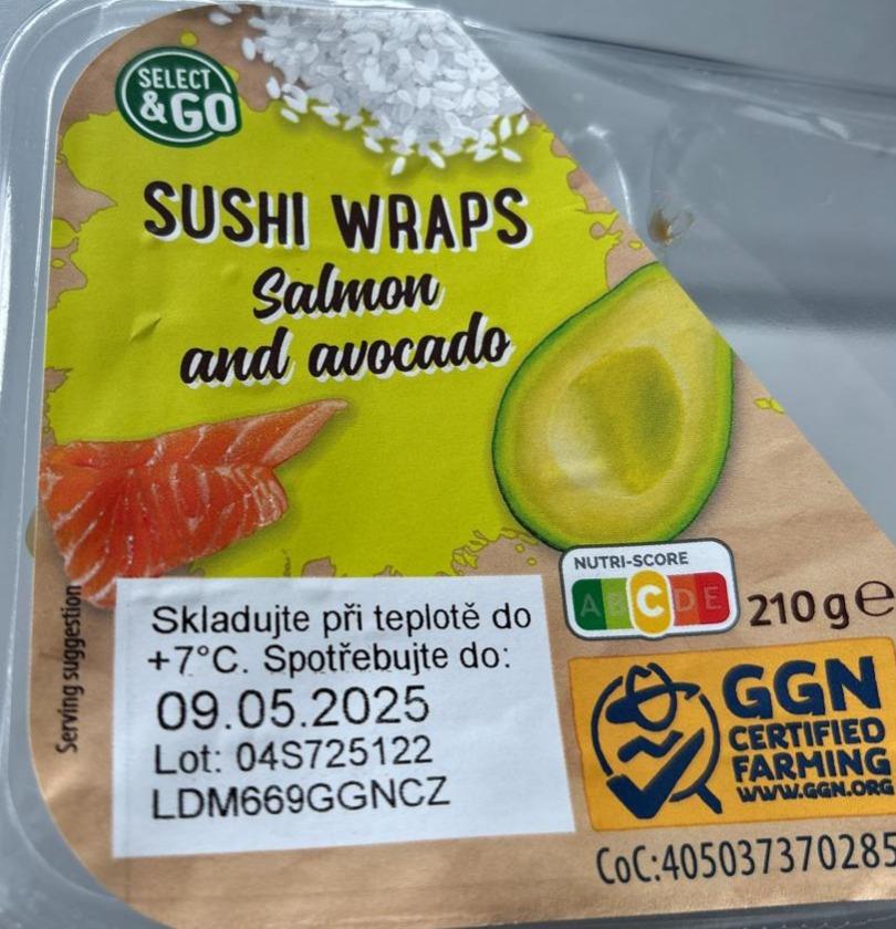 Fotografie - Sushi wraps salmon and avocado Select&Go