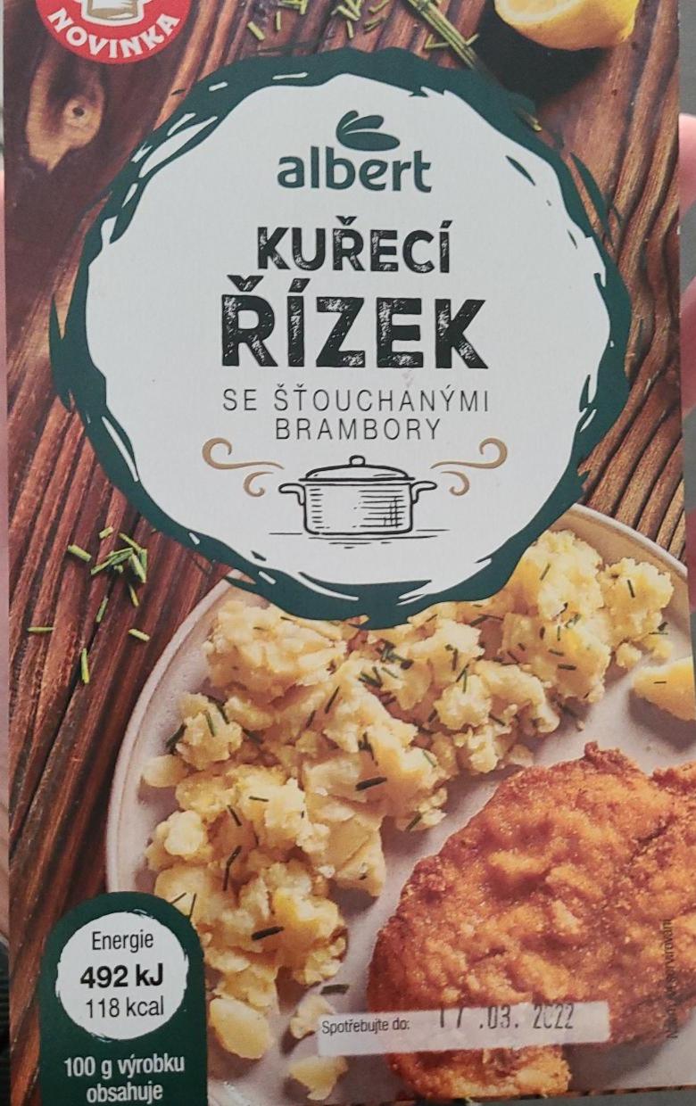 Fotografie - Kuřecí řízek se sťouchanými brambory Albert
