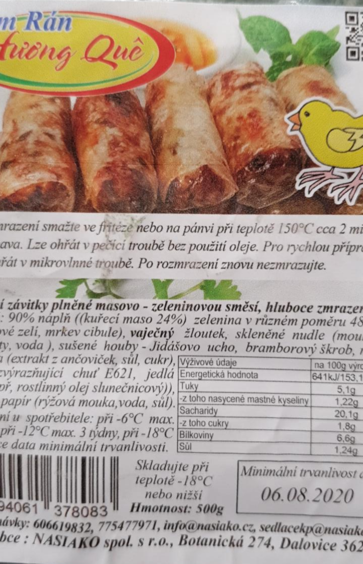 Fotografie - Jarní závitky plněné masovo-zeleninovou směsí