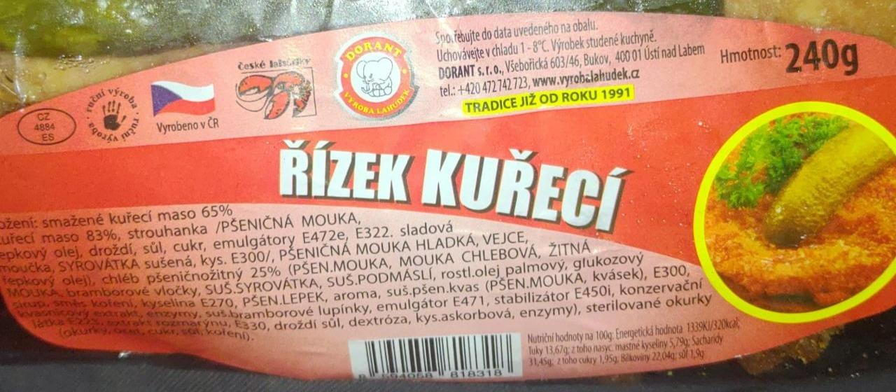 Fotografie - Řízek kuřecí Dorant