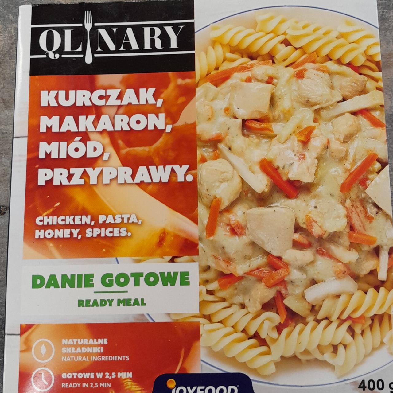 Fotografie - Kurczak makaron, miód, przyprawy Qlinary