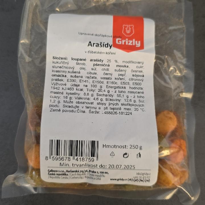 Fotografie - Arašídy v ďábelském koření Grizly