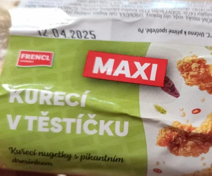 Fotografie - Kuřecí v těstíčku maxi Frencl