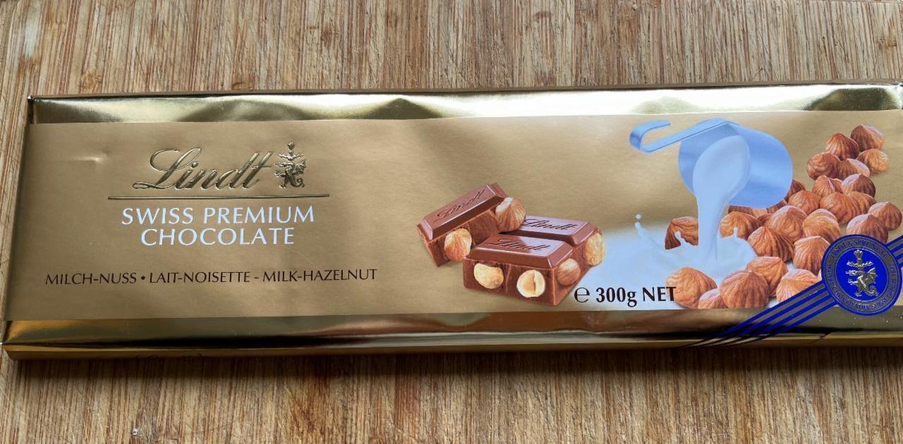 Fotografie - Swiss premium chocolate milch-nuss Lindt