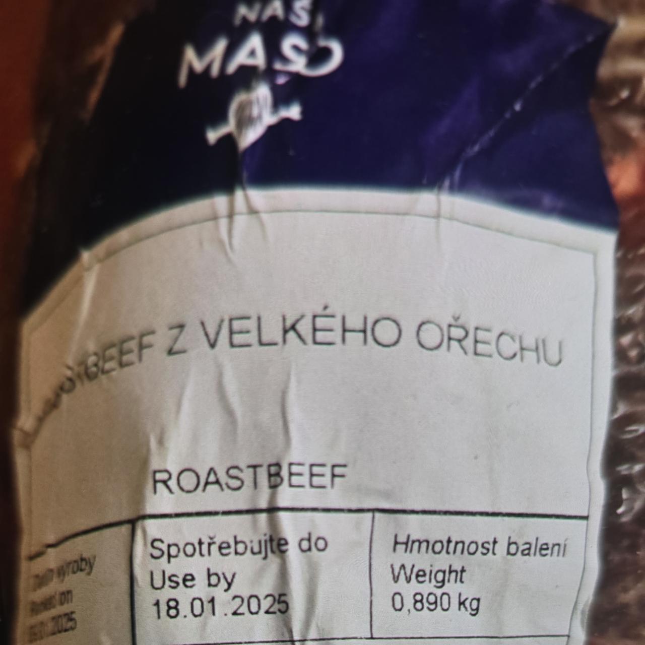 Fotografie - Roastbeef z velkého ořechu Naše maso