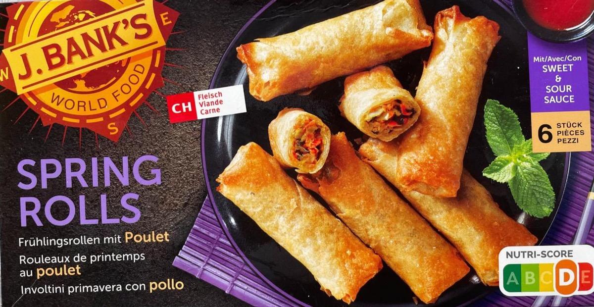 Fotografie - Springs rolls mit poulet J. Bank's World Food