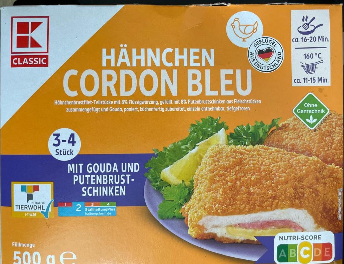 Fotografie - Hähnchen cordon bleu K-Classic