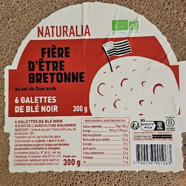 Fotografie - Fiere d'etre bretonne 6 galettes de blé noir Naturalia