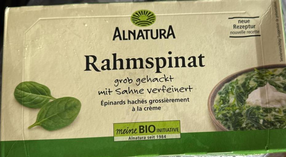 Fotografie - Rahmspinat Alnatura