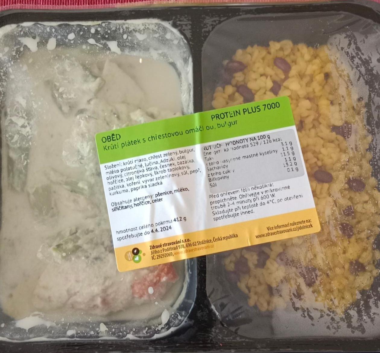 Fotografie - Krůtí plátek s chřestovou omáčkou, bulgur Zdravé stravování