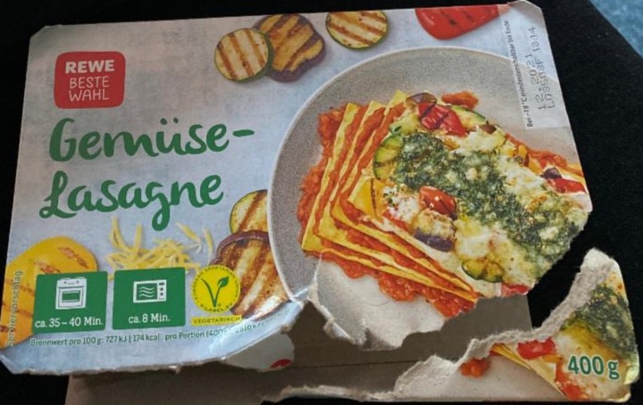 Fotografie - GemüseLasagne Rewe beste wahl