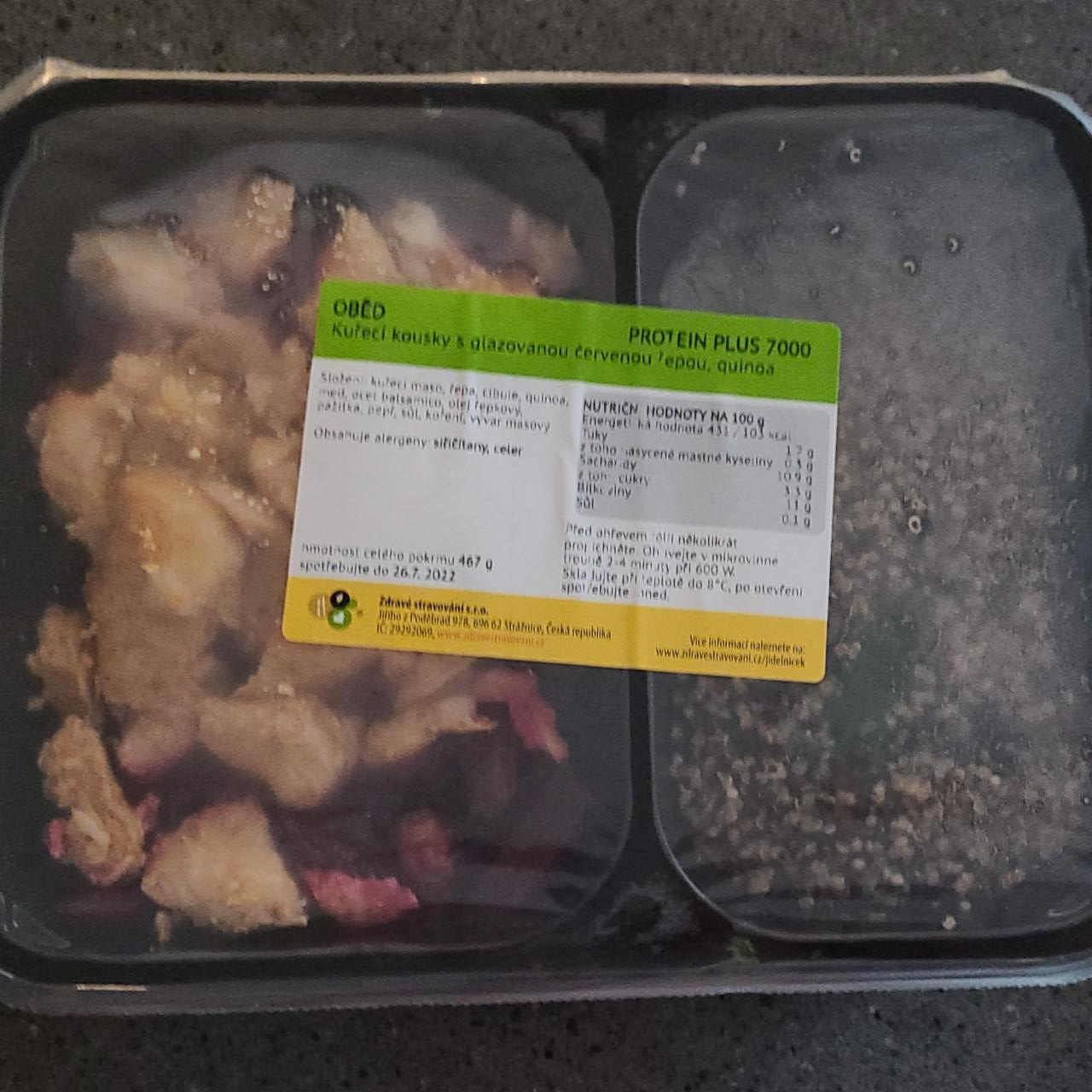 Fotografie - Kuřecí kousky s glazovamou červenou řepou, quinoa, Zdravé stravování