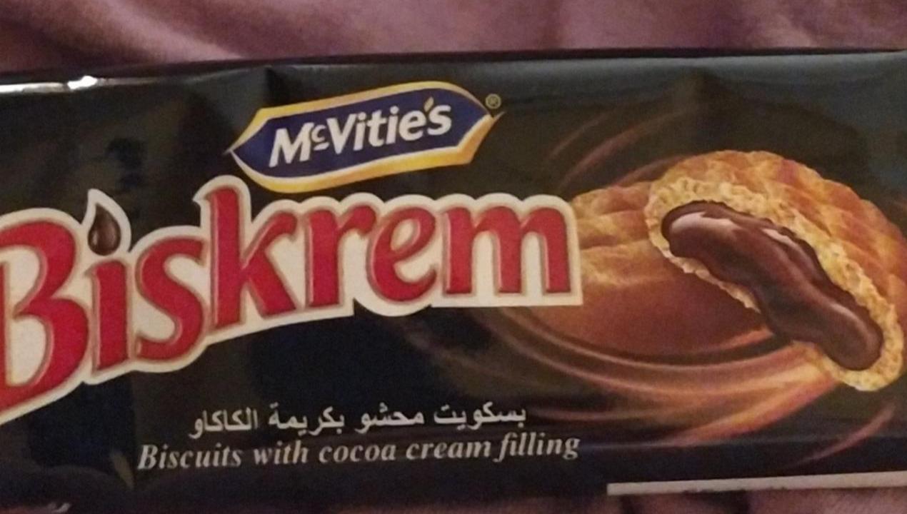 Fotografie - Biskrem Biscuit white with chocolate filling McVitie´s