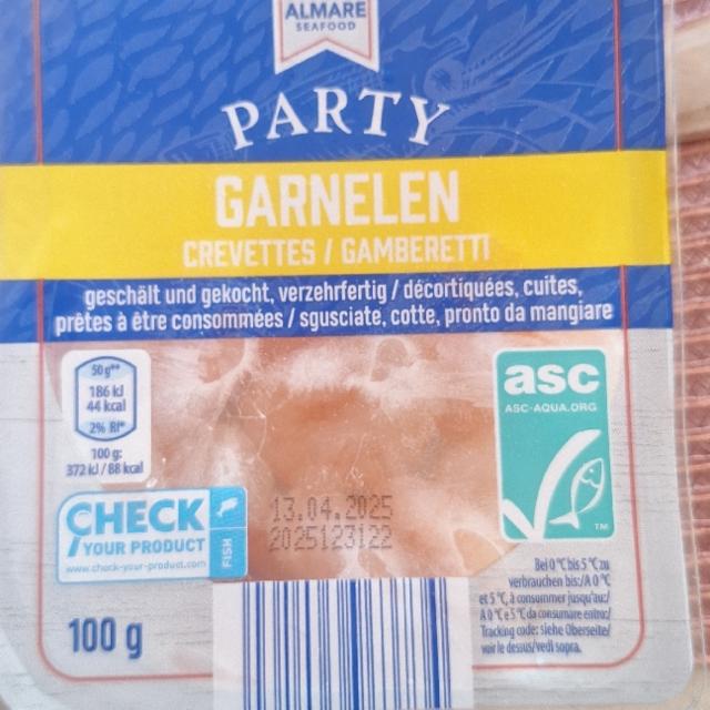 Fotografie - Garnellen crevettes gamberti Almare Seafood
