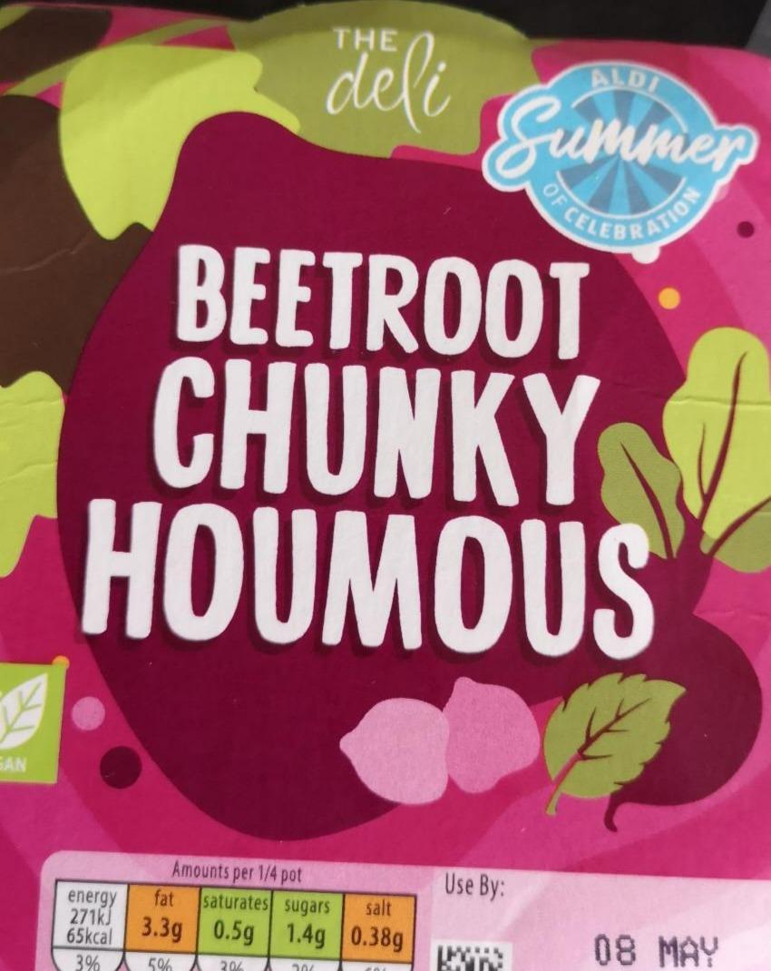Fotografie - Beetroot chunky Houmous The deli