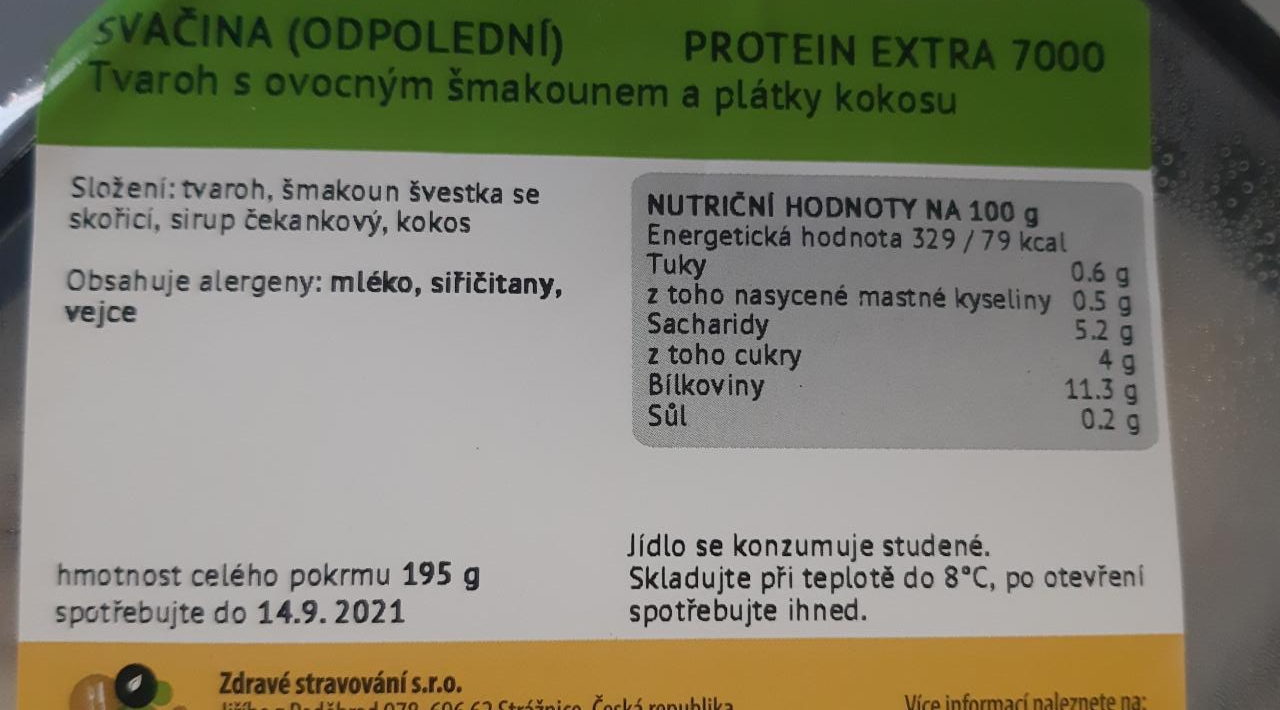 Fotografie - Tvaroh s ovocným šmakounem a plátky kokosu Zdravé stravování