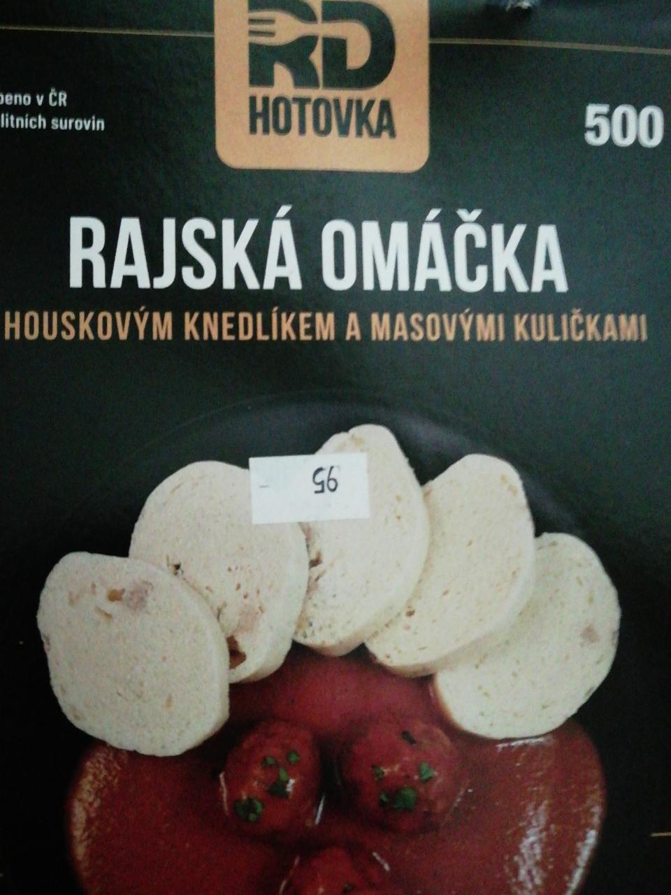 Fotografie - Rajská omáčka s houskovým knedlíkem a masovými kuličkami RD hotovka
