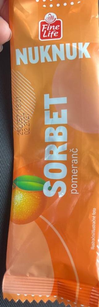 Fotografie - Nuknuk sorbet pomeranč Fine Life