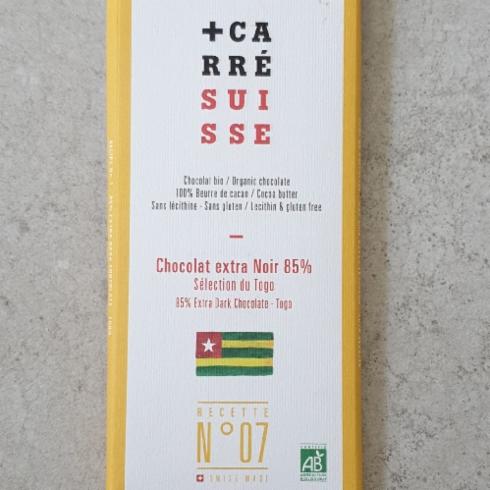 Fotografie - Chocolat extra noir 85% bio +Carré Suisse