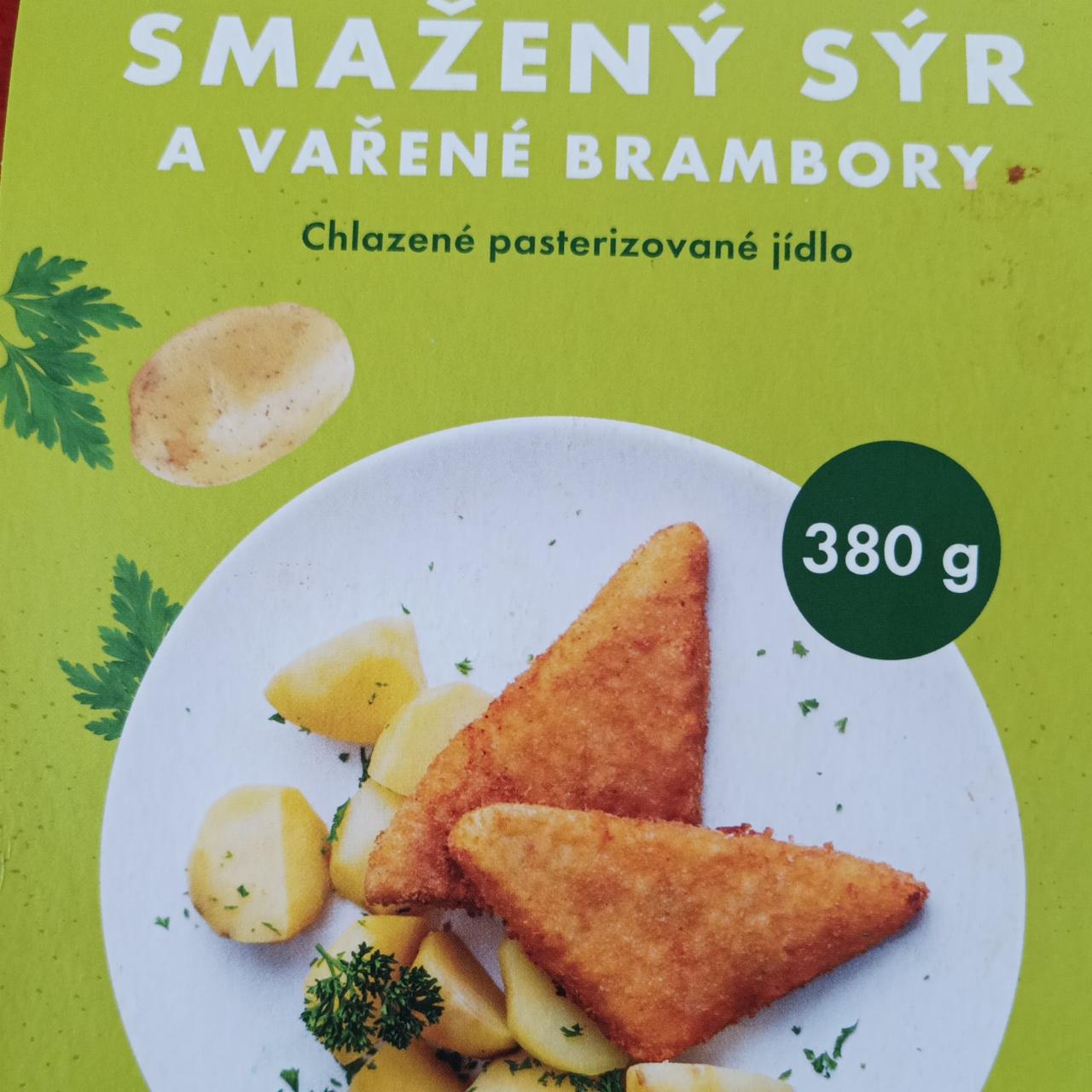 Fotografie - Smažený sýr a vařené brambory Zdravé stravování