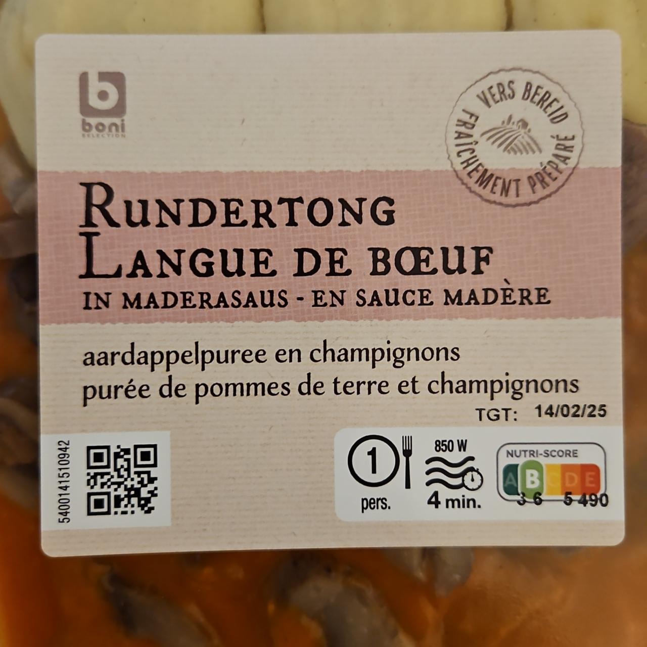Fotografie - Rundertong langue de boeuf Boni