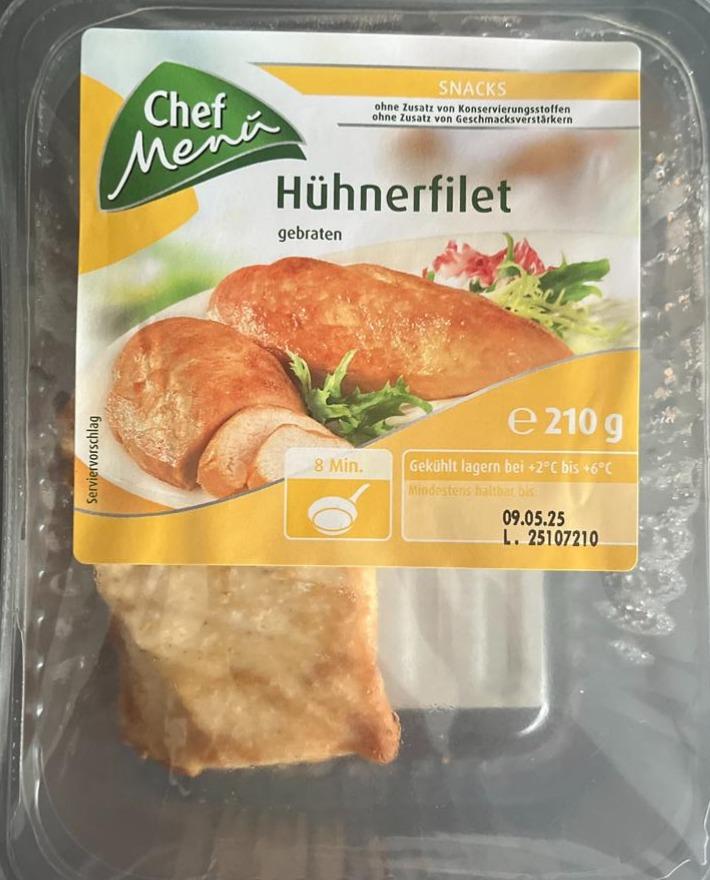 Fotografie - Hühnerfilet gebraten Chef Menu