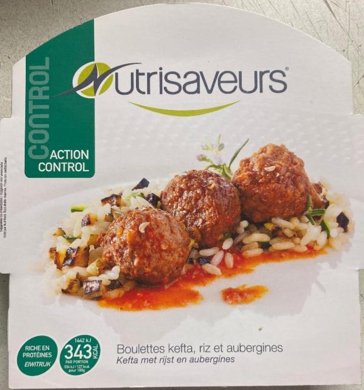 Fotografie - Boulettes kefta, riz et aubergines Kefta masové kuličky s rýží a lilkem Nutrisaveurs