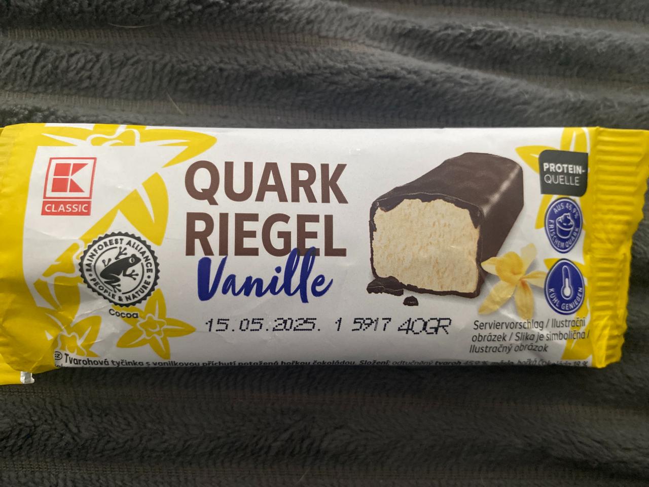 Fotografie - Quark riegel vanille K-Classic