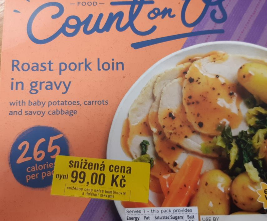 Fotografie - Roast pork loin in gravy count on us Marks & Spencer