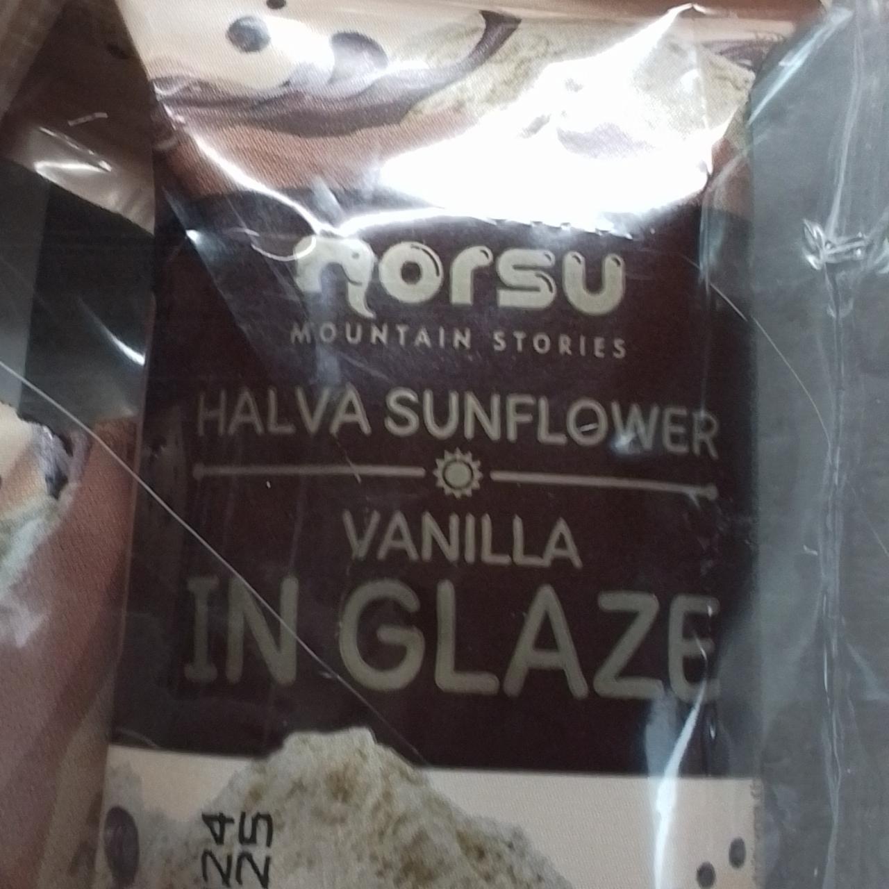 Fotografie - Halva sunflower vanilla in glaze Norsu