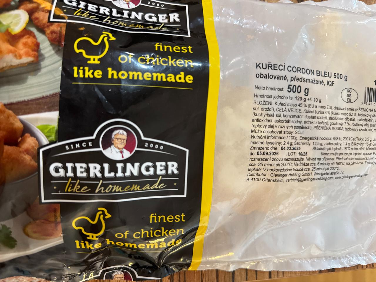 Fotografie - Kuřecí cordon bleu Gierlinger