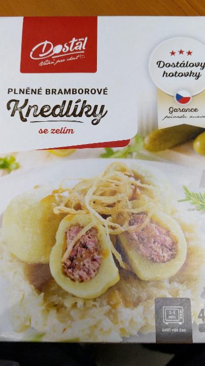Fotografie - Plněné bramborové knedlíky se zelím Dostál