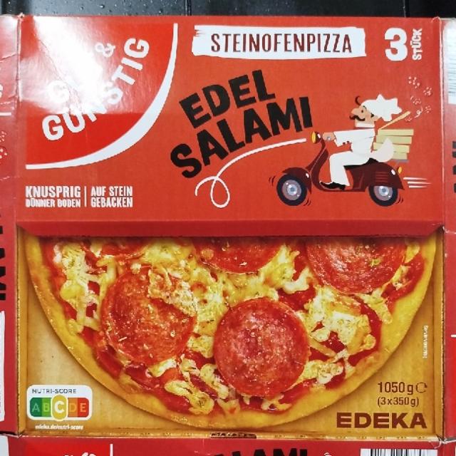 Fotografie - Steinofenpizza edel salami Gut&Günstig