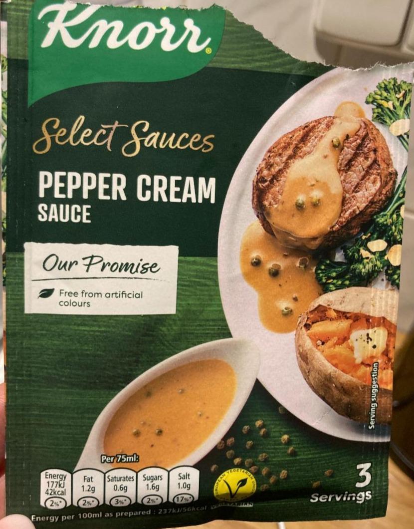Fotografie - Select Sauces Pepper Cream Sauce Knorr
