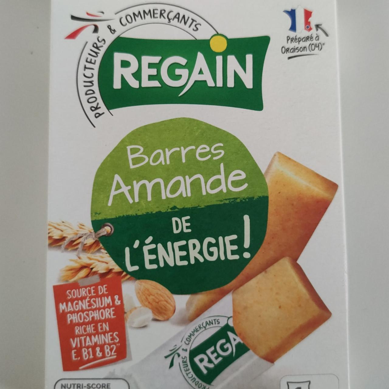 Fotografie - Barres Amande de L'énergie Regain